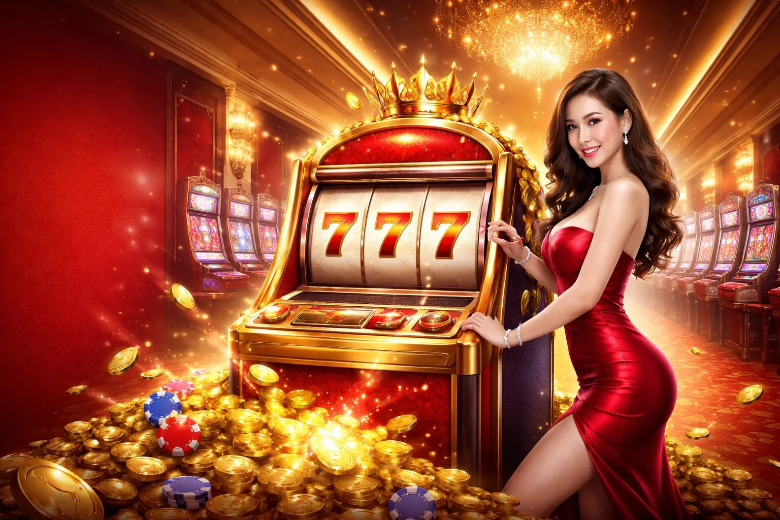 Máy đánh bạc Slot X OK9AA đang quay